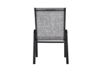 Load image into Gallery viewer, 4 Piece Patio Chairs, Outdoor Camping Chairs with Breathable Textilene Fabric, Set of 4 Garden Chairs with Armrest High Backrest for Garden Patio Pool Beach Yard Space Saving ( Grey)