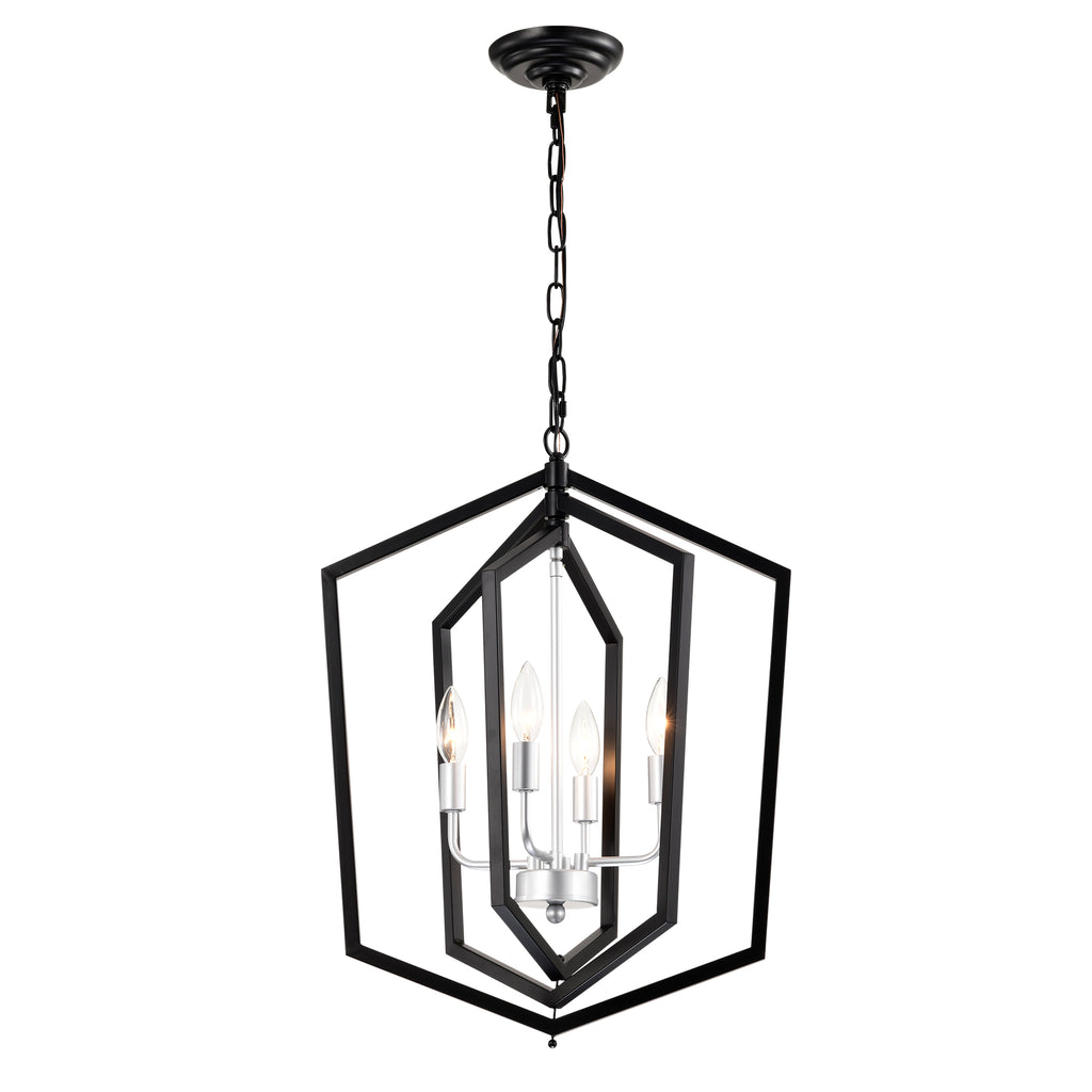 12-Light Lantern Tired Farmhouse Ceiling Hanging Light Black Chandelier Metal Modern Pendant Light Fixtures for Kitchen Island Dining Room Living Room Foyer Entryway(E12 Bulbs Not Included)