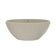 Load image into Gallery viewer, 55 inch freestanding solid surface soaking bathtub for bathroom