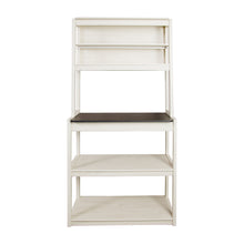 Load image into Gallery viewer, 31.5" White and Black color 5-Tier Bakers Rack for Kitchen with Storage, Coffee Bar, Kitchen Shelves,  Microwave Stand