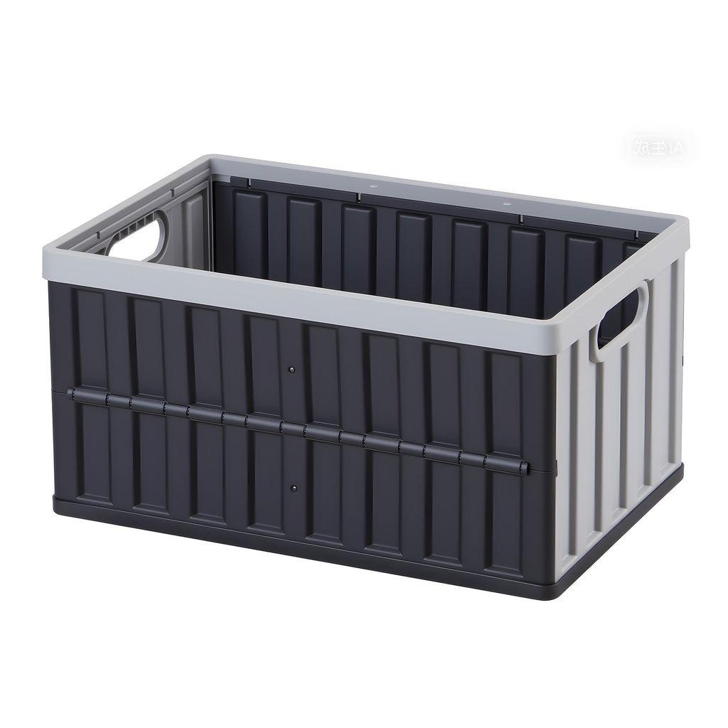 Plastic Collapsible Storage Bins with Lids, 65L 3 Packs, Stackable Folding Storage Crates with Handles, Holds 84 lbs Per Bin, Heavy Duty Containers, Space-Saving Baskets, for Home Organizing