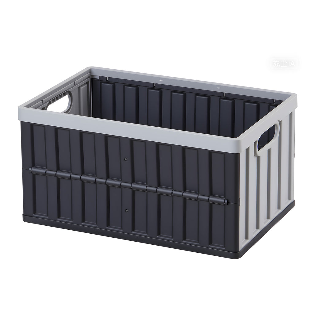 Plastic Collapsible Storage Bins with Lids, 65L 3 Packs, Stackable Folding Storage Crates with Handles, Holds 84 lbs Per Bin, Heavy Duty Containers, Space-Saving Baskets, for Home Organizing