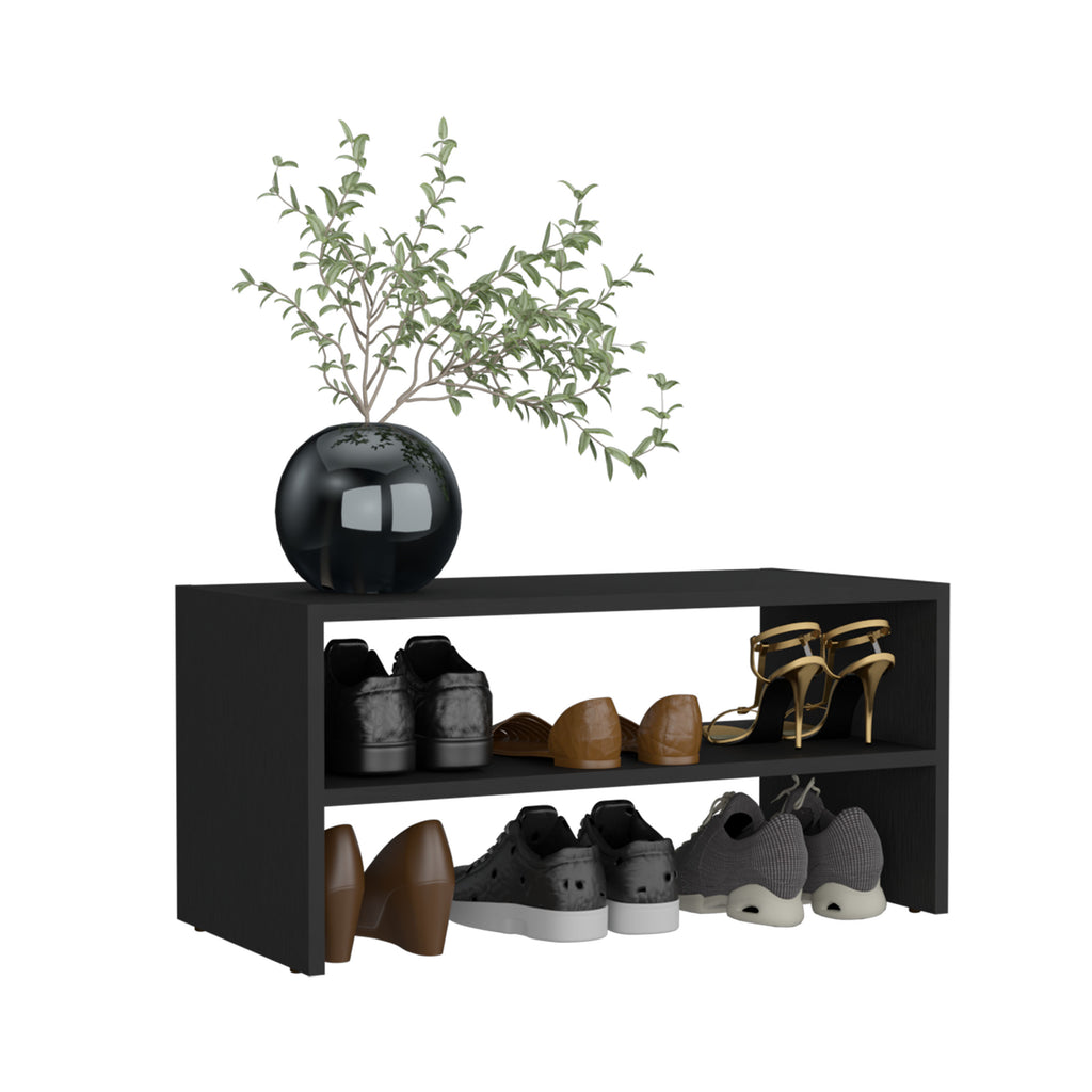 Basic 23" Wide 2-tier shelf Stackable Shoe Rack