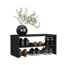 Load image into Gallery viewer, Basic 23" Wide 2-tier shelf Stackable Shoe Rack