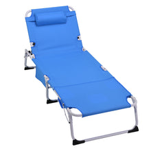 Load image into Gallery viewer, 3-in-1 Heavy Duty Tanning Chair with Face Hole Adjustable 5-Position Folding Chaise Lounge Chairs for Outside Portable Lay Flat Beach Lounge Chair for Outdoor Sunbathing Patio Pool Lawn Camping Deck P