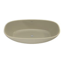 Load image into Gallery viewer, 66.9 inch freestanding solid surface soaking bathtub for bathroom
